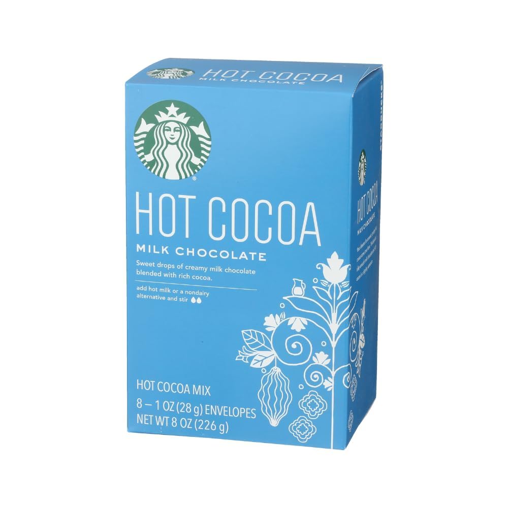 Amazon.com : Starbucks Milk Chocolate Cocoa, 8 Count Box, 8 oz
